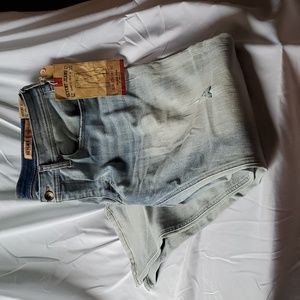 Light Wash Seven7 Slim Straight Jeans